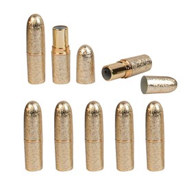 AUEAR, Empty Lip Balm Lipstick Tubes Container Bullet Shape for Lipstick Lip Balm DIY (Gold, 8 Pack)