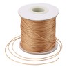 Cheriswelry Goldenrod 0.5mm 180m Polyester Cord with Spool for Jewellery