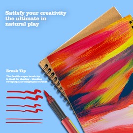 Risiours Acrylic Markers Paint Pens 12 Colors, Acrylic Paint Pens for Rock Painting Adults Christmas Egg Pumpkins Supplies