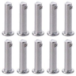 Single Hole Clevis Pins 10Pcs T Shape 304 Stainless Steel Clevis Pins?Durable M6x12/20/25/30/40mm Flat Head