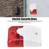 Wired Alarm System for Home Security, DC12V Mini Strobe Siren