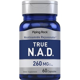 Piping Rock Suplemento NAD para mujeres y hombres | 260 mg | 60 cápsulas | Nicotinamida Adenina Dinucleótido | Sin OGM, Sin Gluten