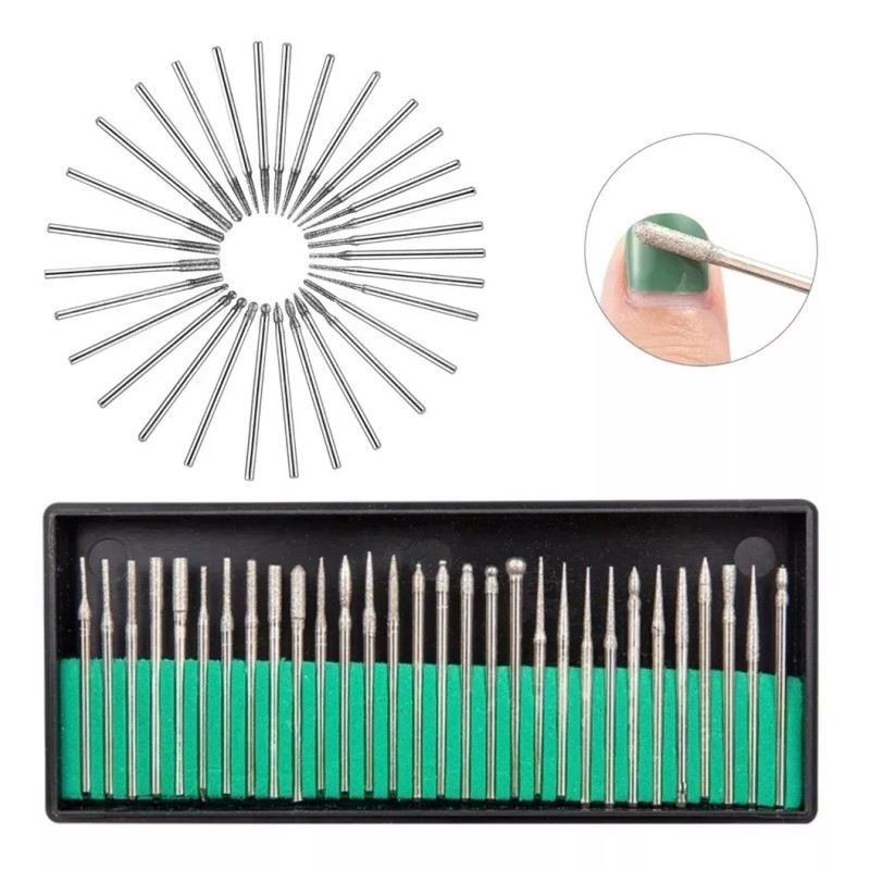 Mussa 42 Puntas Brocas Mixtas Para Esmeril Drill Profesional Uñas