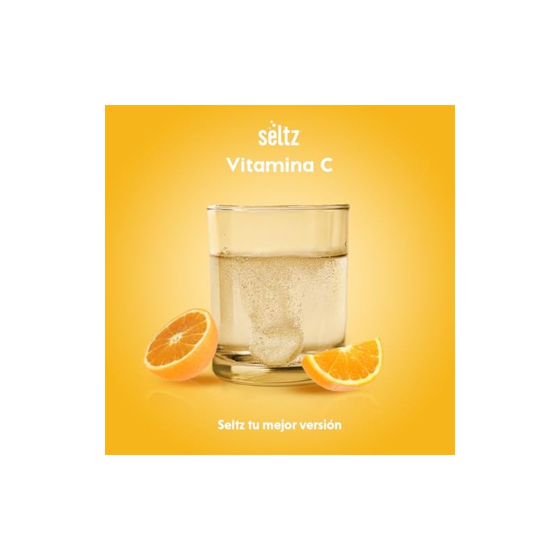 SELTZ Vitamina C + Beta Caroteno, 20 Tabletas Efervescentes Sabor