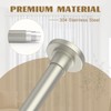 Brushed Nickel Shower Curtain Rods - 31-80 Inch Spring Tension