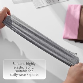 4 diademas antideslizantes para mujer, bandas elásticas de algodón suave y elásticas, absorbentes del sudor, para yoga, correr, entrenamiento, viajes 