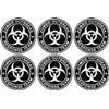 6 - 2" Zombie Outbreak Response Team Sticker Decal Black/White