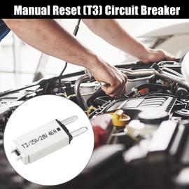 X AUTOHAUX 2 Pcs Circuit Breaker Fuse E73 25A Manual Resettable Fuse Breaker for Car Truck RV Automotive Marine Boat Battery Protection