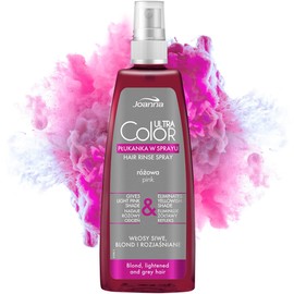 Joanna Ultra Color - Rosa Farbspülungspray für Blondes und Helles Haar - Pastell-Rosa/-Pink - Natürlicher Glanz - Beseitigt Gelbstich in Grau-Blond Blondiertem Haar - Vorübergehender Effekt - 150 ml