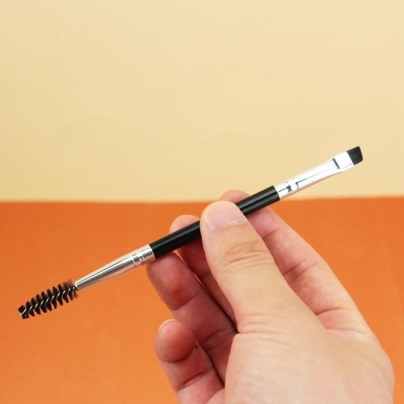 Ksvsonrvi 2PCS Eyebrow Brush, Professional Double-Ended Angled Eye Brow Brush