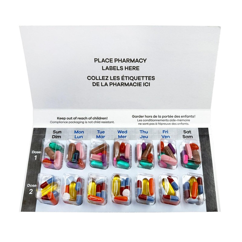 Generic Pill Pak - Weekly Twice a Day Blister Pack,