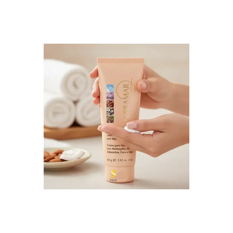 Crema Para Manos Con Mantequillas De Almendras, Coco E Ilipe