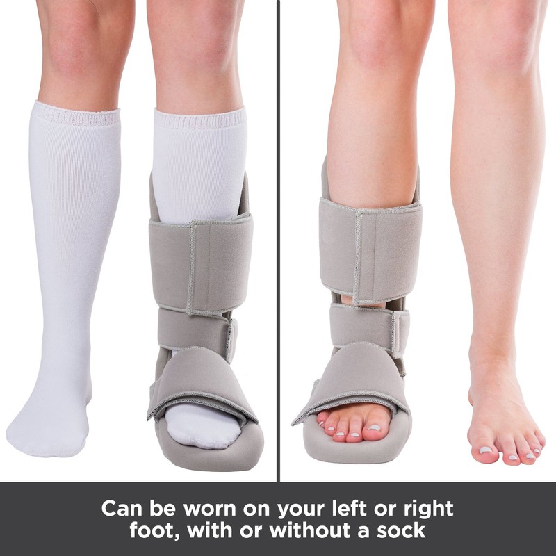 BraceAbility Padded 90 Degree Plantar Fasciitis Boot | Soft Night