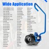 60131007 Ball Valve 1-1/4" Right-Hand Valve with 9" Hook Lever