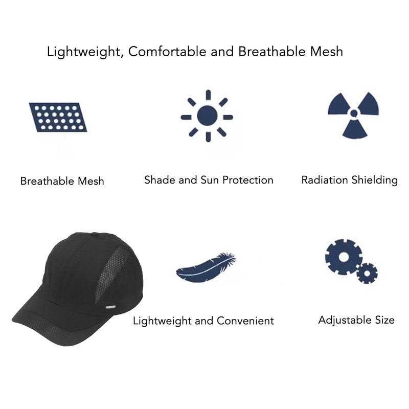 Anti Radiation Cap Full Silver Fiber Lined EMF Radiation Protection