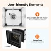 Metal Solar Post Lights Outdoor, LED Post Light Yard Driveway