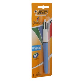 Bic 4 Colours Original Retractable Ballpoint Pen with 1.0mm Point, Blister Pack of 1