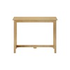 Max & Lily Solid Wood Desk, 40 Inches, Natural