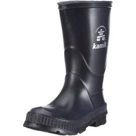 Kamik Stomp Rain Boot (Toddler/Little Kid/Big Kid),Navy/Black Sole,6 M US Toddler