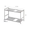 Seville Classics Costco Storage Organizer, 15x12x2.5, Nickel