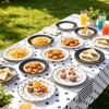 60Pcs Polka Dot Paper Plates, Assorted Black White, 9 Inch