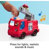Fisher-Price Little People Toddler Toy Fire Truck Musical Push-Along Vehicle