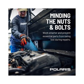 Polaris Telescopic Magnetic Tool - Extendable Magnet Pickup Stick with Strong Grip for Quick Retrieval of Metal Items during Vehicle Maintenance and Repairs - Extends from 6.5 to 33 Inches Max Reach