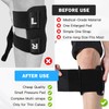 Bcuuozeeing Knee Bandage (Black-2 Pieces)
