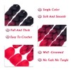 AFNOTE Ombre Red Braiding Hair Extensions 24 Inch 3 Packs