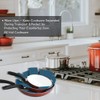 Pan Pot Protectors, Larger & Thicker Felt Pan Protector, Gray/Orange/Cyan