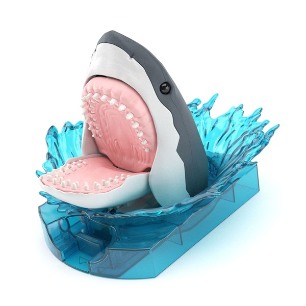 Exploring Lab Nature White Shark Color-Coded Plastic Model