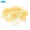 [PATIKIL] 44mm Leaf Pendant 50pcs Metal Tree Leaf Beads for