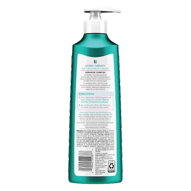 Curel Hydra Therapy 12 Ounce Wet Skin Moisturizer Pump (354ml)
