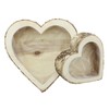 FRANK FLECHTWAREN Birch Plant Heart Set of 2 for Wedding
