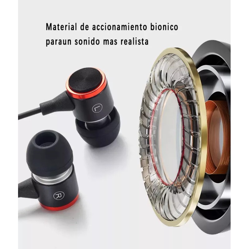 Willed Audífono Alambrico Manos Libres In Ear Con Mircrófono Color