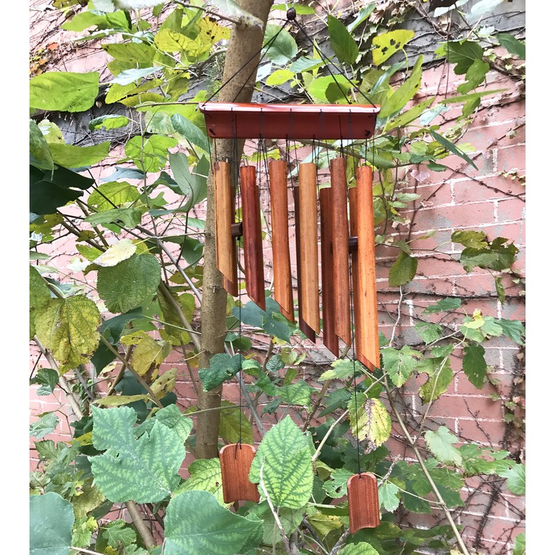 MAYMII Large 65cm (25") 12 Tubes Double Antique Nature Bamboo