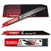 50 Pack,9 inch,14/18 TPI,Reciprocating Saw Blade Set,M42 Teeth with Cobalt