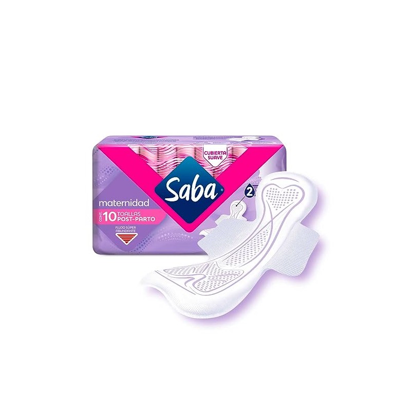 Saba Toallas Femeninas Maternidad con Alas 10 piezas