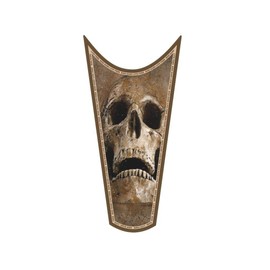 Motorcycle Gas Tank Decals/Sets - for Harley Davidson Sportster Honda Shadow Suzuki Kawasaki Indian Yamaha (Live Free Ride Hard - Dusty Skull - 1pc Top Tank Decal)