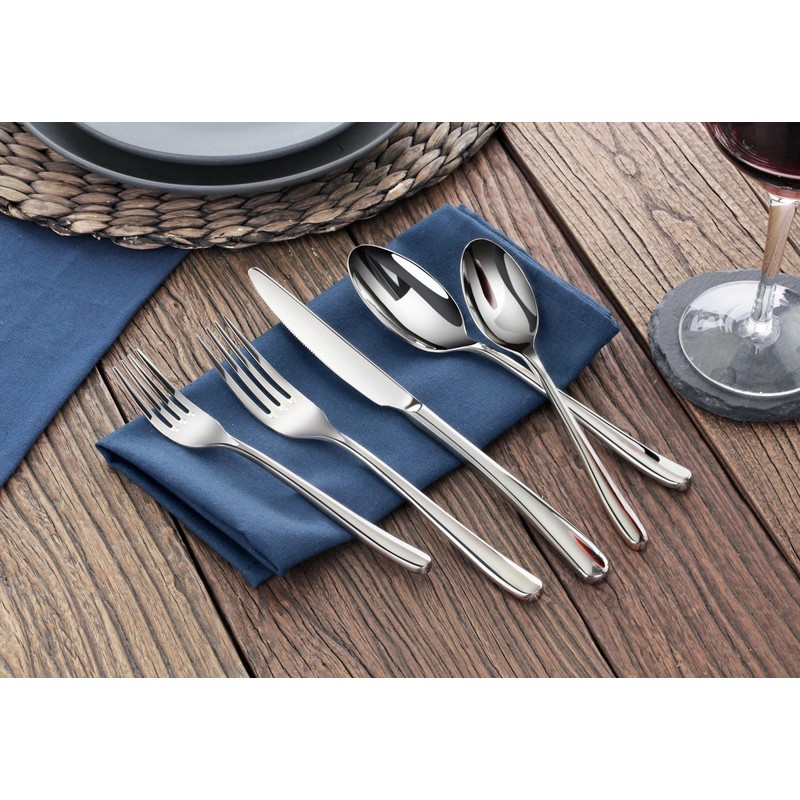 Cangshan 1027013 Rain II Series 20-Piece Stainless Steel 18/10 Forged