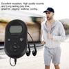 Pocket Radio Black with Backlight Rechargeable LCD Display 500mAh Portable
