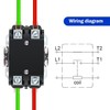 Dreyoo Carrier HVAC Motor Contactor, 24V 40 Amp Coil 1