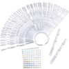 FENQURO Pack of 150 Nail Stencils, Nail Tips, Tips for