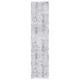 SAFAVIEH Dream Collection 2' x 8' Grey/Ivory DRM407F Vintage Oriental Distressed Premium Viscose Runner Rug