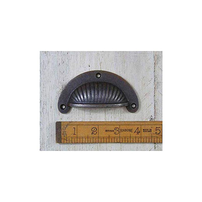 HARDWARE FOR YOU LTD SET 6 ANTIQUE STYLE FLUTED SHELL