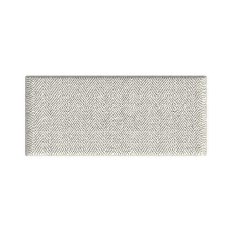 HomePop Malmo Decorative Storage Bench -Cream Chevron Woven