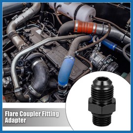 A ABSOPRO Car Black 6AN Male Flare to M12 x 1.25mm Male Fitting Adapter Item Replacement