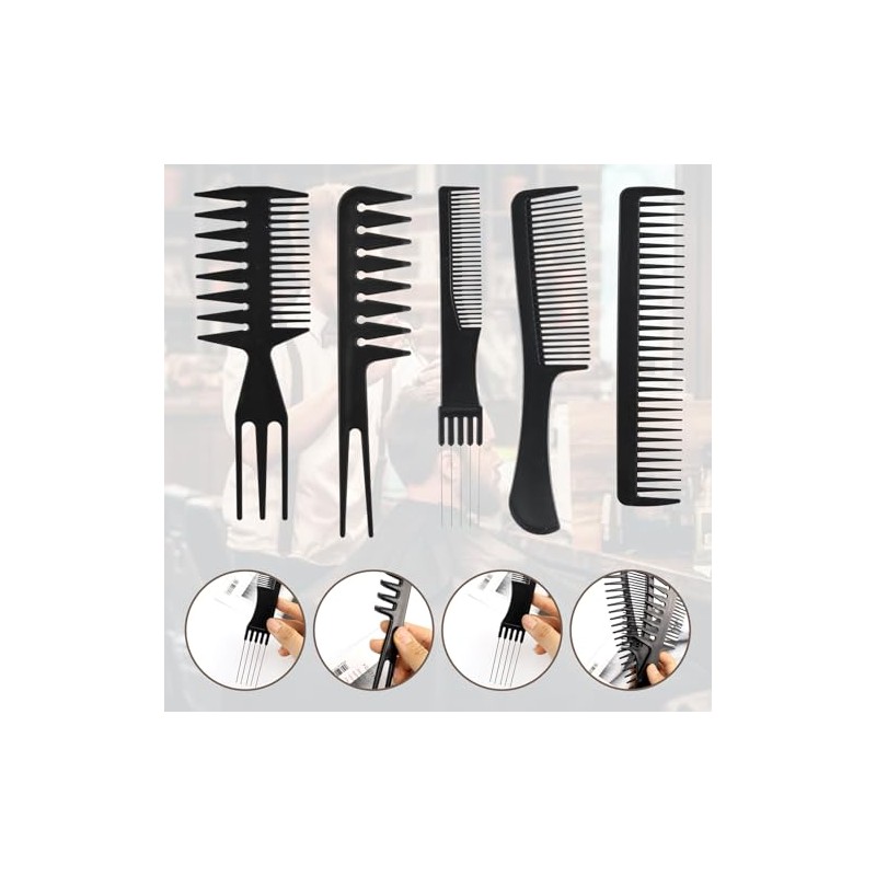Nivofu Hair Comb Negro 20 Cm 20pcs Peine Peluquer?a, Juego