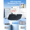 [2025 Upgraded] Nmoiss Windshield Sun Shade Umbrella [Ice Rib] High