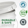 EconoHome EconoHome 5-Gallon White Bucket Pail Container with Lid |